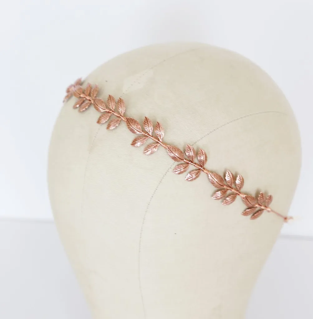 Metal Leaves Bridal Crown