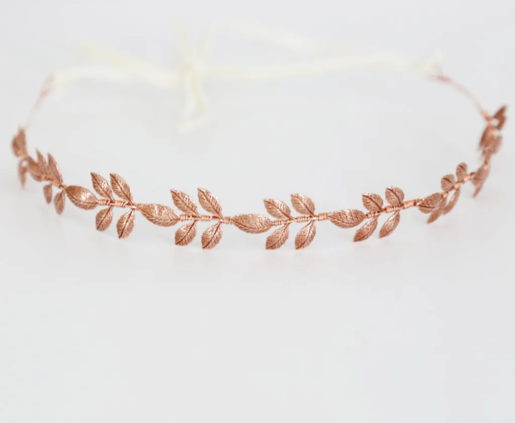 Metal Leaves Bridal Crown