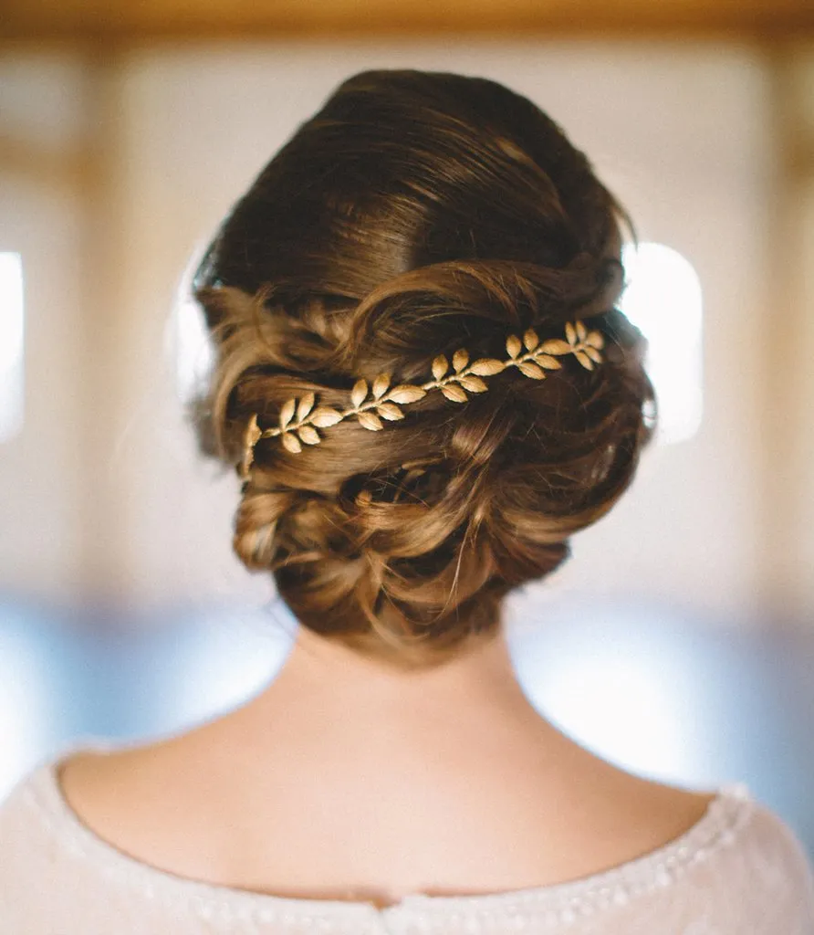Metal Leaves Bridal Crown