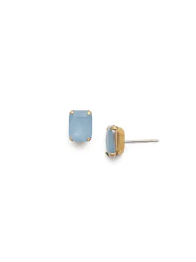 Mini Emerald Cut Stud Earrings - EBY42AGABO