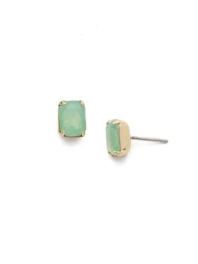 Mini Emerald Cut Stud Earrings - EBY42BGPAC