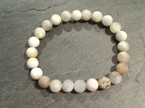 Mixed Moonstone 8MM Stretch Bracelet
