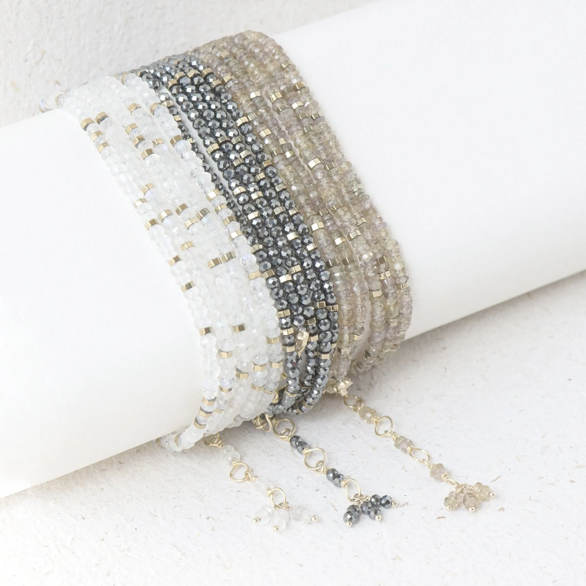 Moonstone Wrap Bracelet - Necklace
