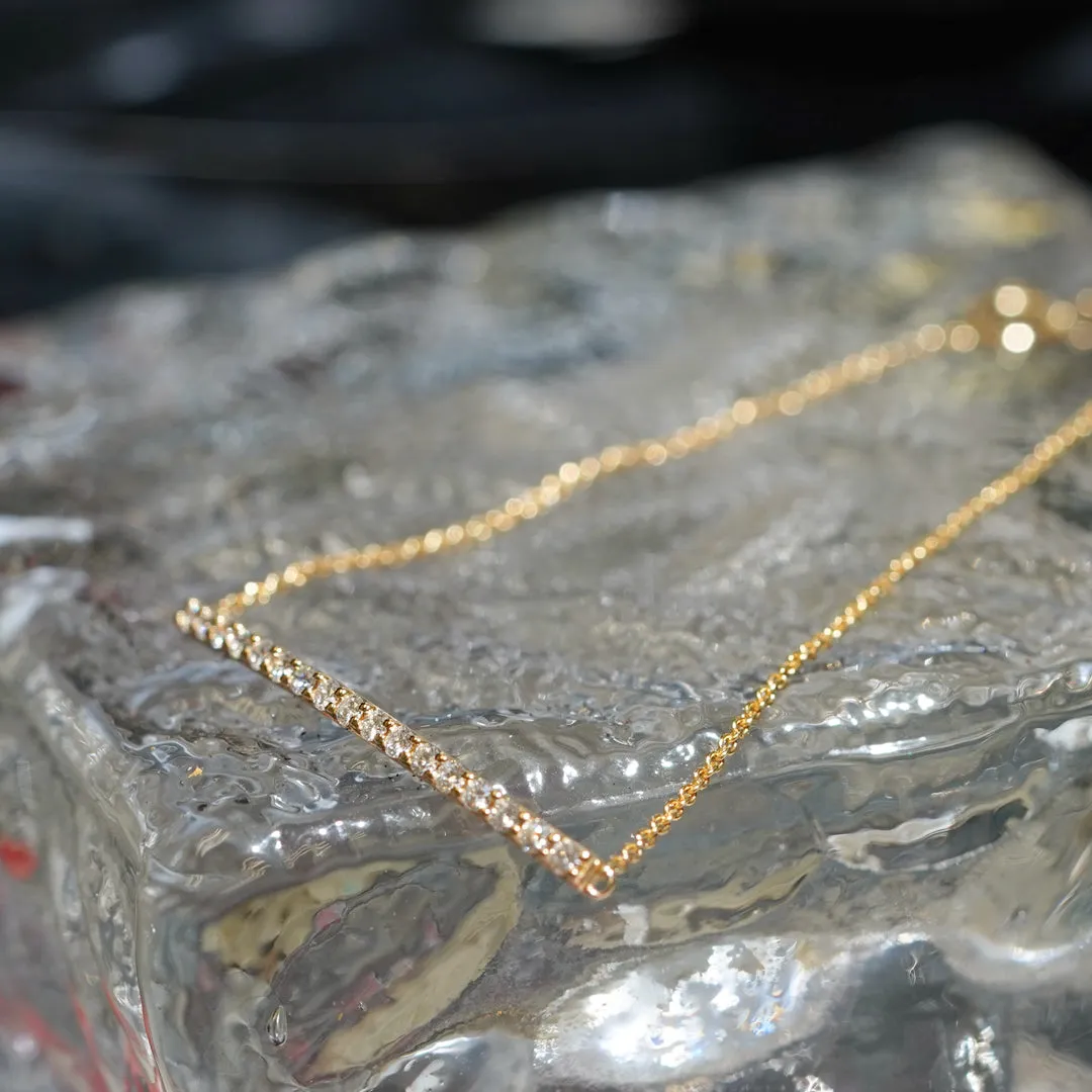 mori - 14K Yellow Gold Diamond Bracelet