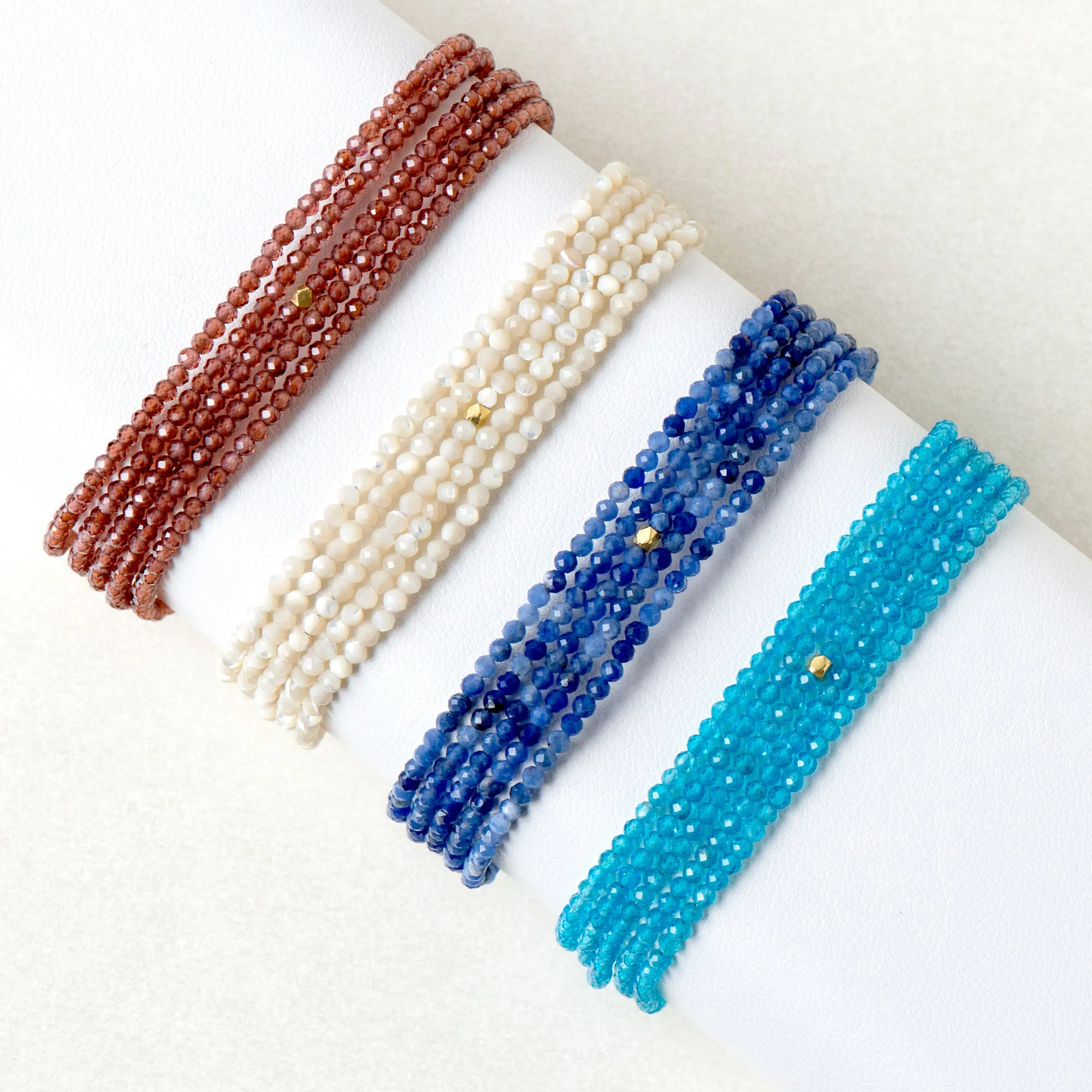 Mother of Pearl Wrap Bracelet - Necklace