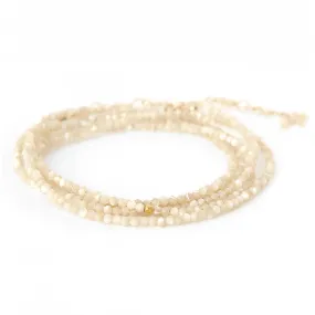 Mother of Pearl Wrap Bracelet - Necklace