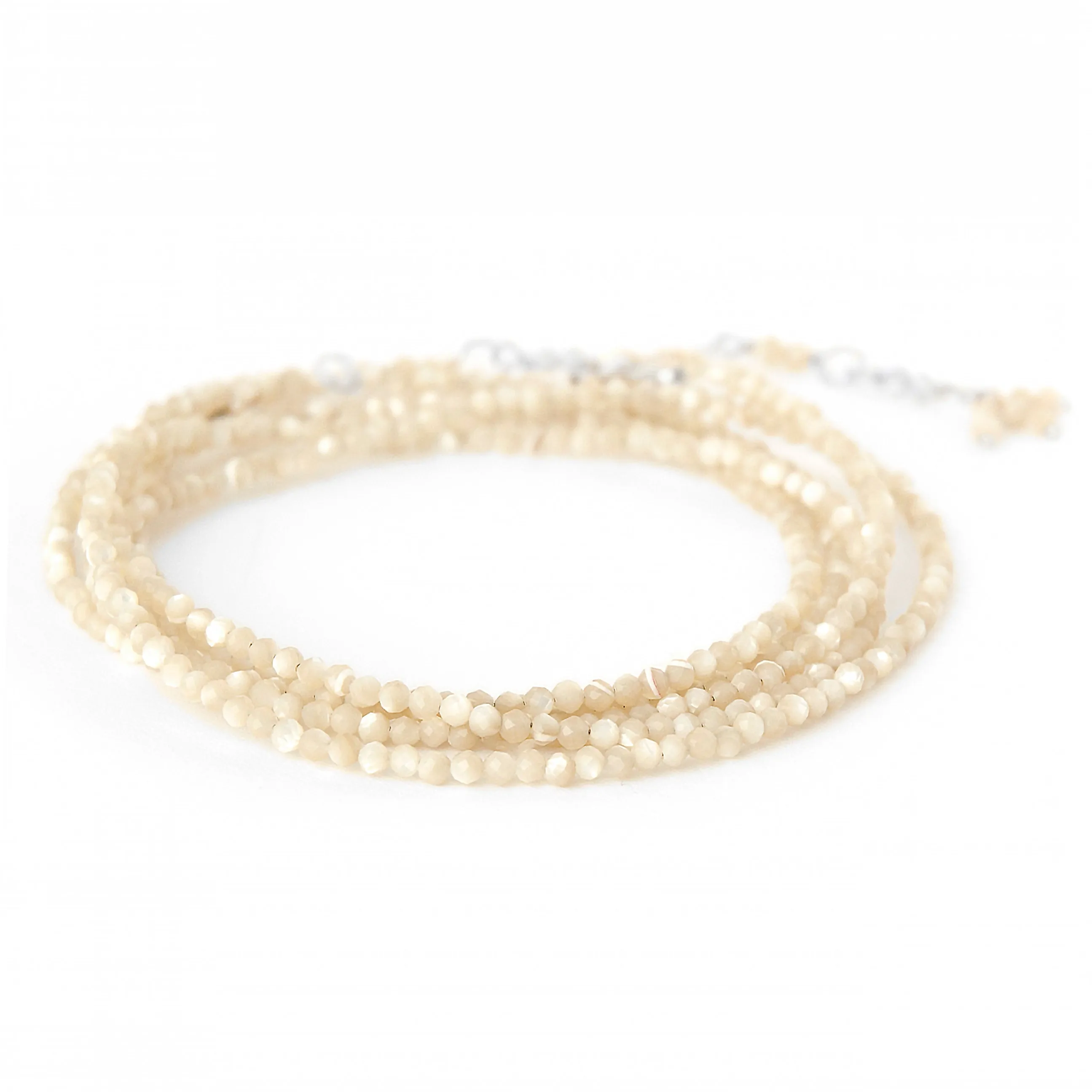 Mother of Pearl Wrap Bracelet - Necklace