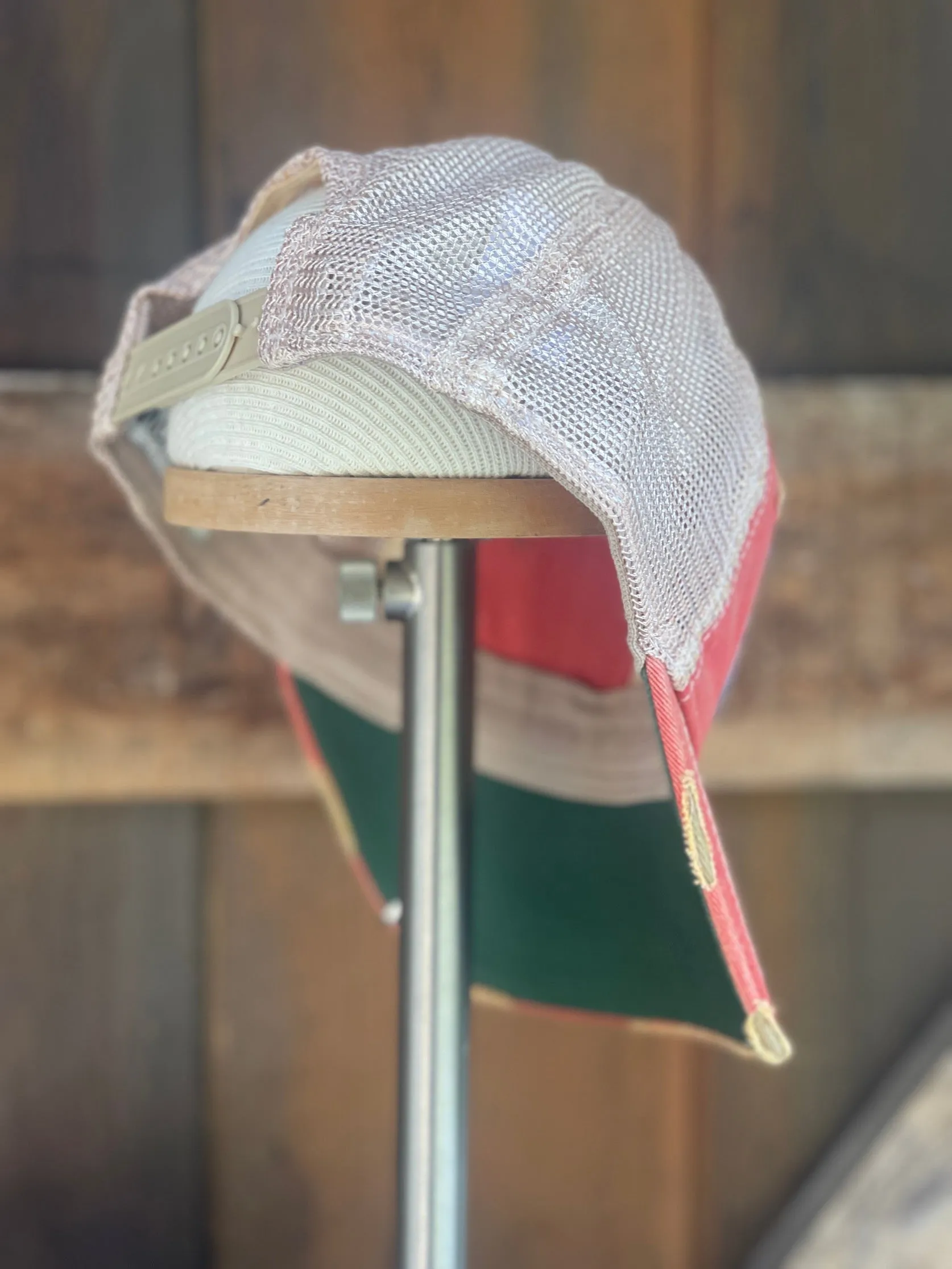 Mountain Dew Old School Hat - Distressed Red Snapback