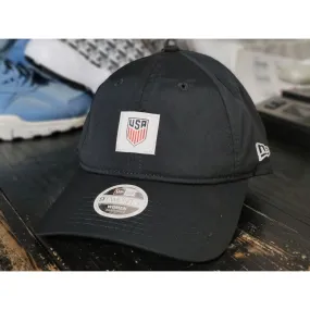 New Era 920 Women Team USA Soccer Retro Black Strapback Hat Adjustable Size