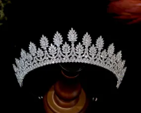 New Wedding Accessories Tiaras And Crowns For Women Bridal Hair Accessories Hair Jewelry CZ Crown Joias Feminina Coroa De Noiva FK5175423
