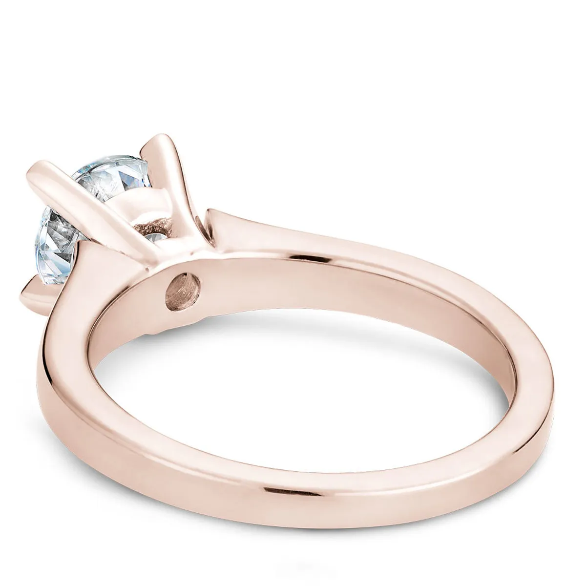 Noam Carver Solitaire Engagement Ring Setting in Rose Gold
