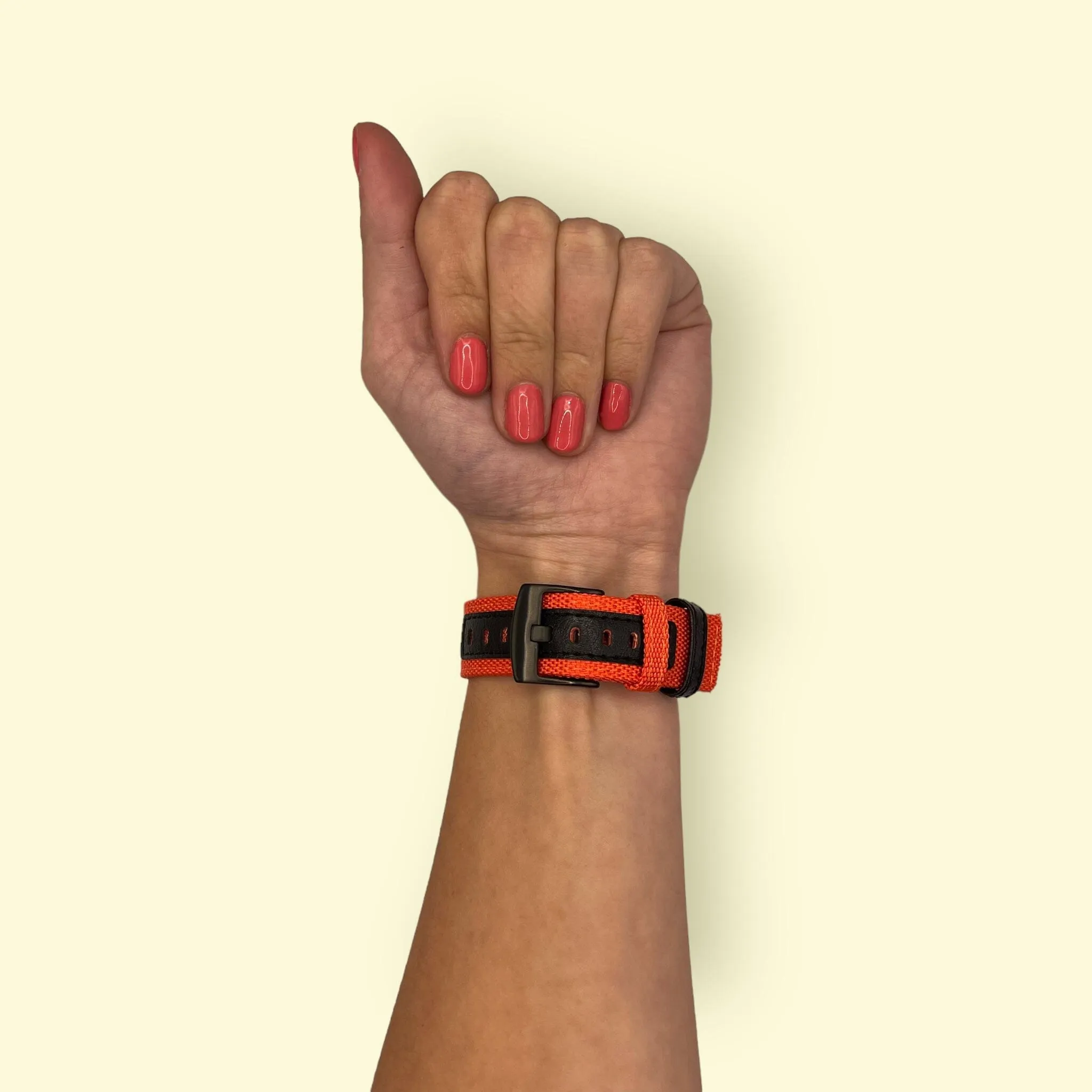 Nylon and Leather Watch Straps Compatible with Huawei Watch Fit