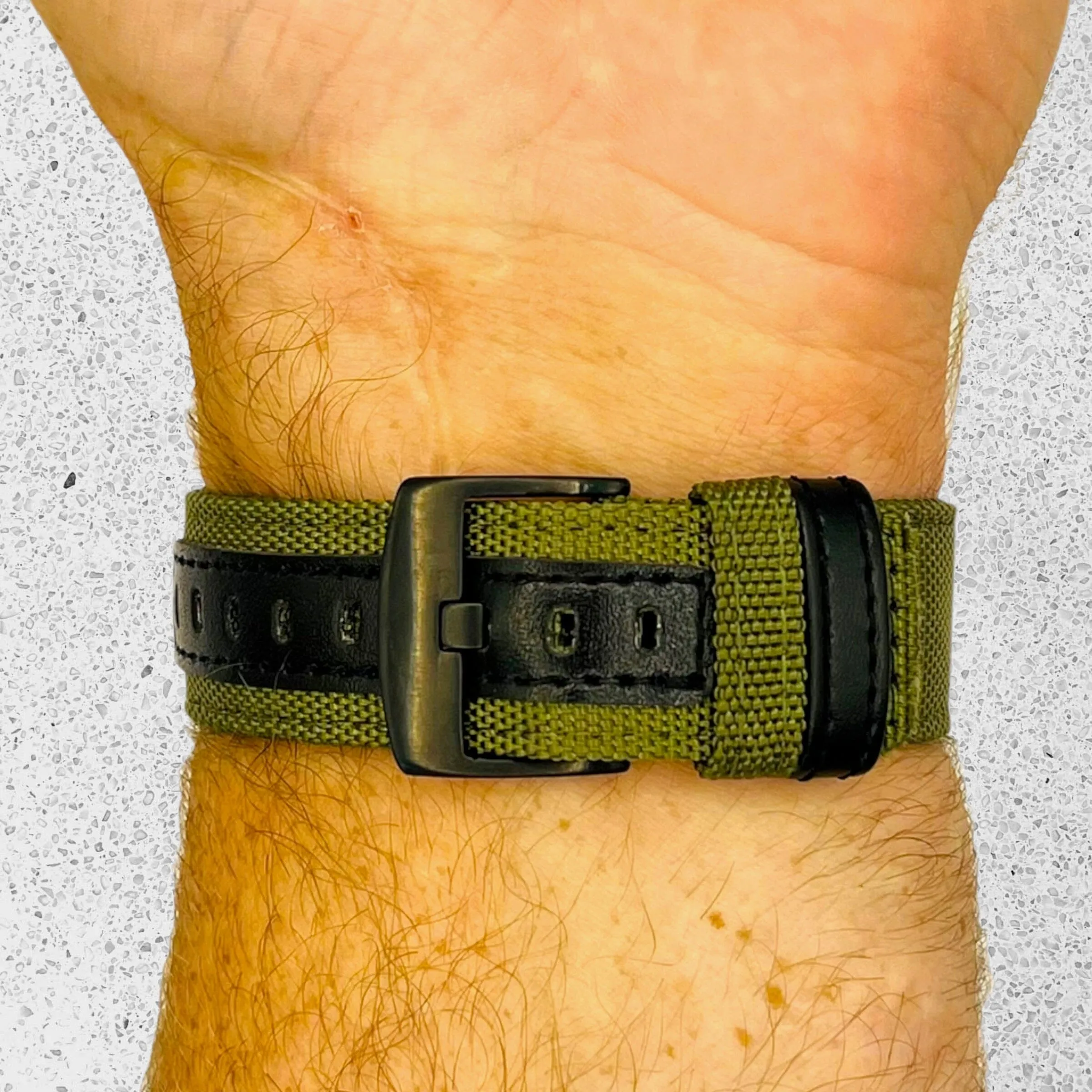 Nylon and Leather Watch Straps Compatible with Huawei Watch Fit
