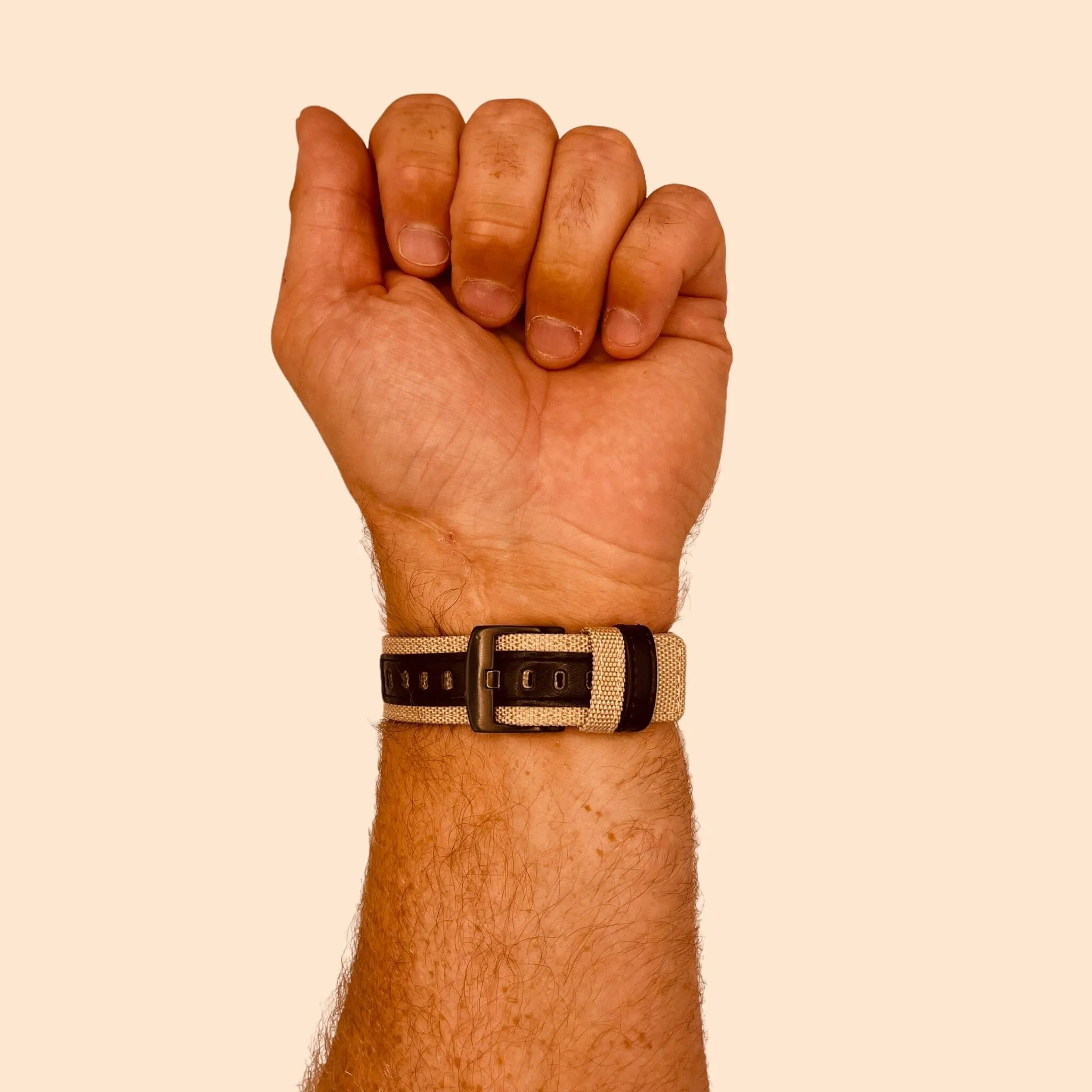 Nylon and Leather Watch Straps Compatible with OnePlus Watch