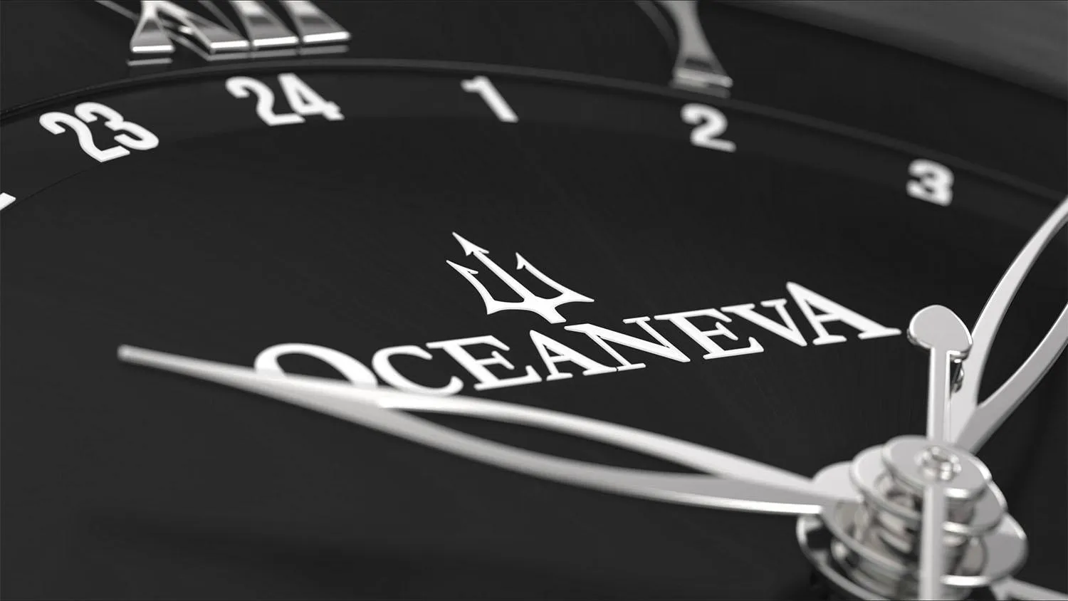 Oceaneva Men's OceanTrek GMT Automatic 200m Leather Watch Black