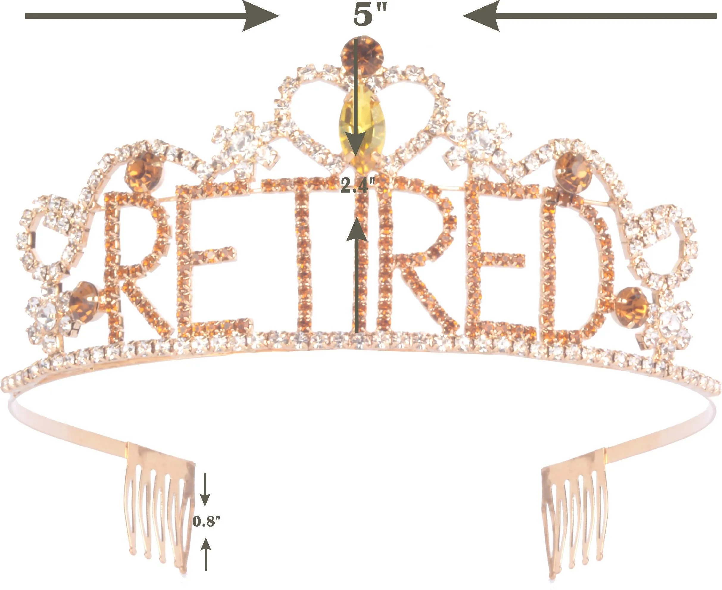 Officially Retirement Party Supplies, Retired Tiara/Crown, I'm Retired Sash, Officially