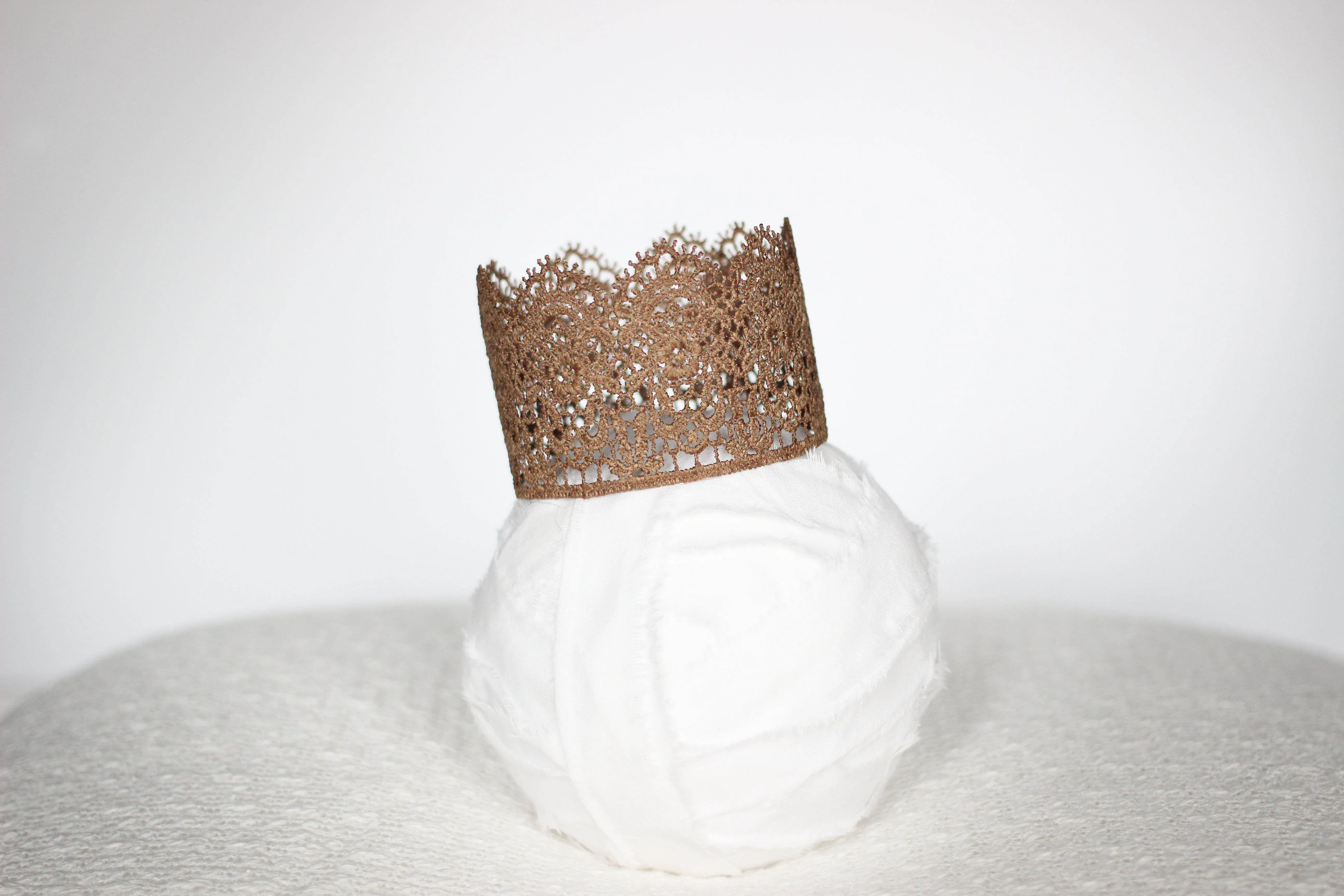 Olivia Newborn Lace Baby Crown
