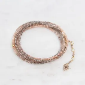 Ombre Mink Wrap Bracelet & Necklace