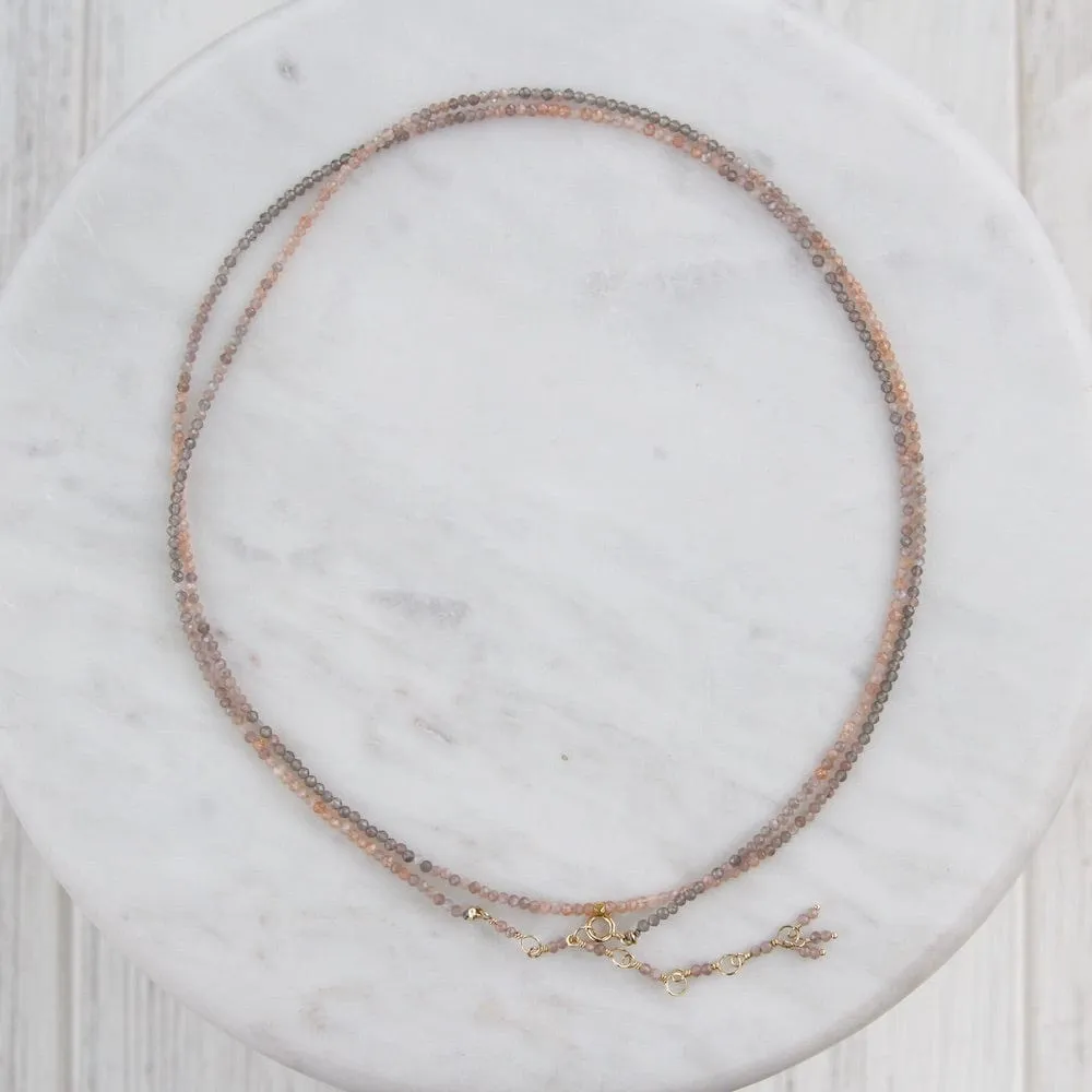 Ombre Mink Wrap Bracelet & Necklace