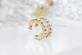 OPAL HOOP EARRINGS