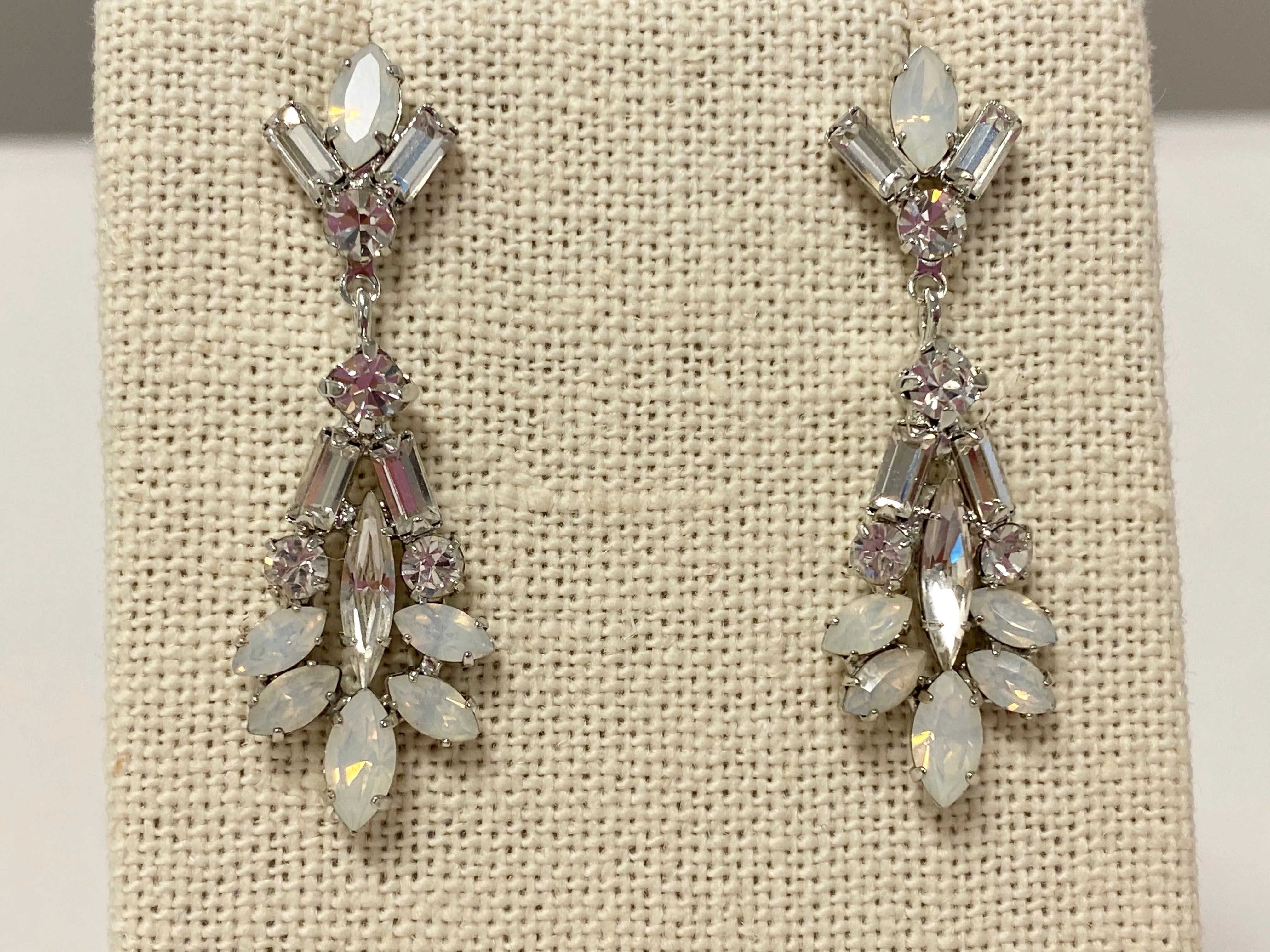 Opal long earrings