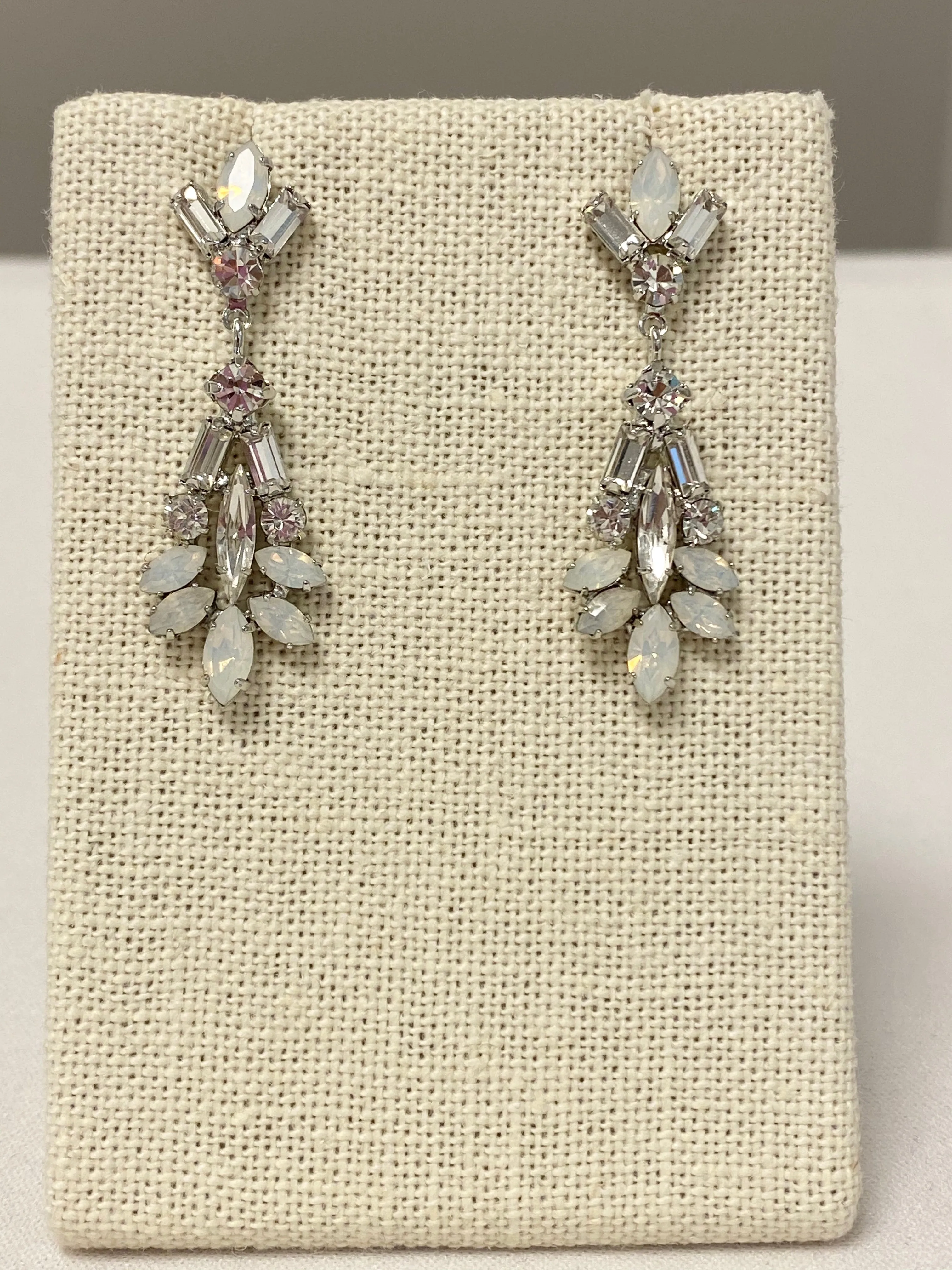 Opal long earrings