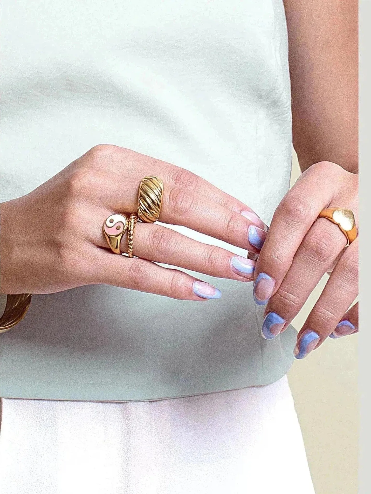 OUTOFOFFICE Dual Gold Ring
