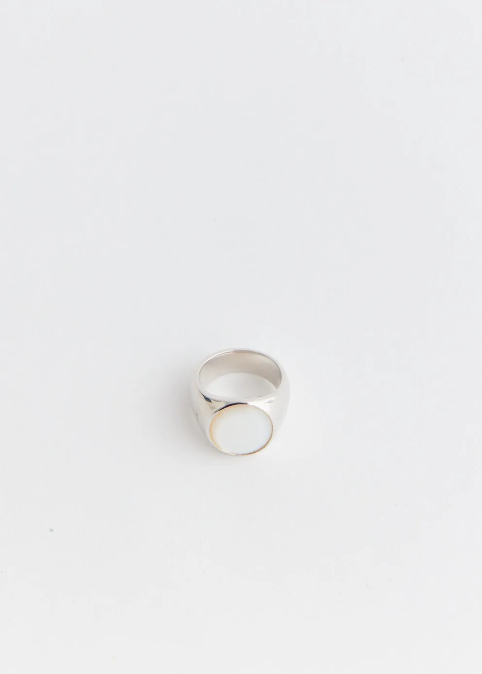 Oval Mother Of Pearl Ring