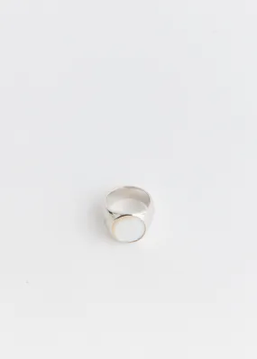 Oval Mother Of Pearl Ring