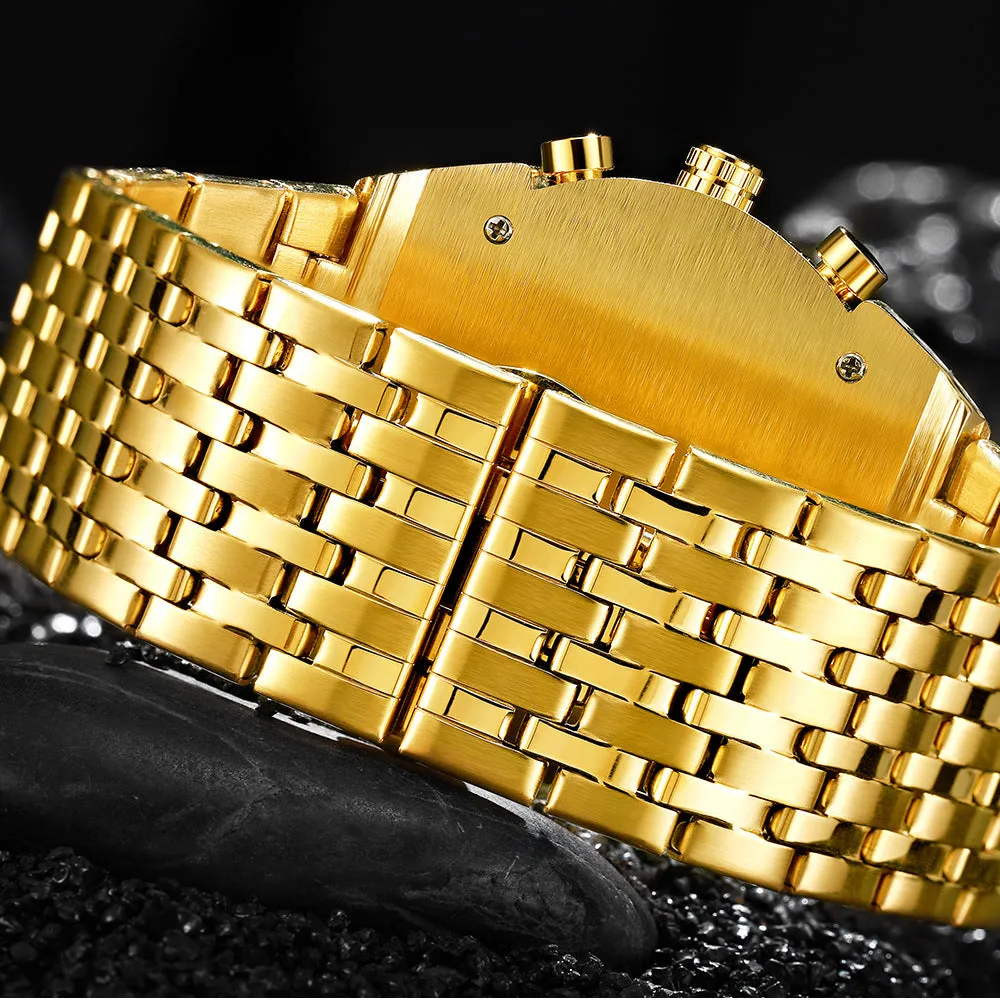 Oval Three Movement Quartz Watch