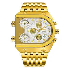 Oval Three Movement Quartz Watch