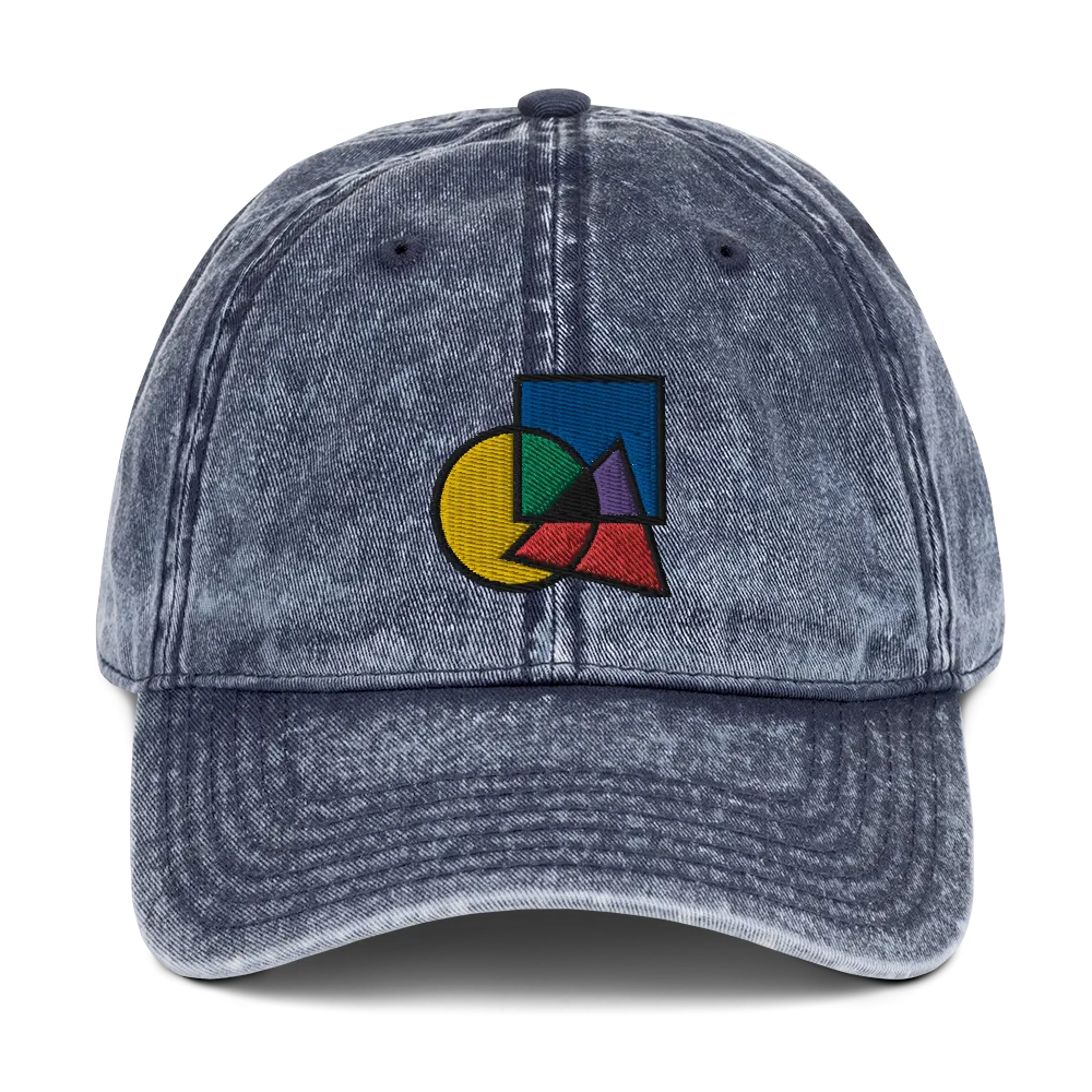 Overlapping Colors Geometric Shape Hat