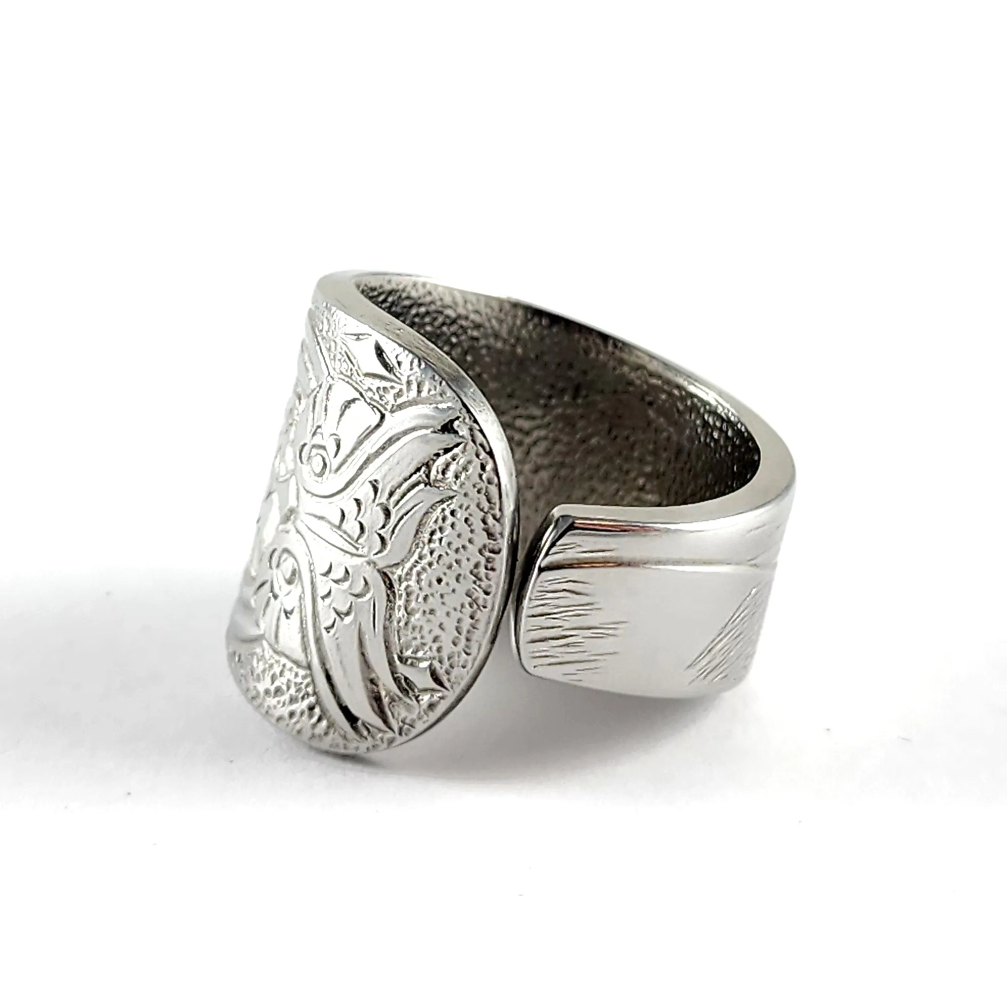 Owl Stainless Steel Spoon Ring