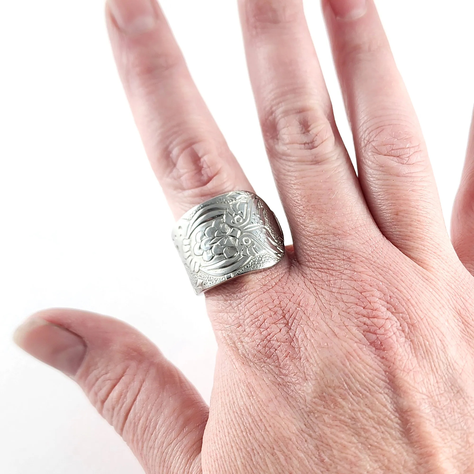 Owl Stainless Steel Spoon Ring