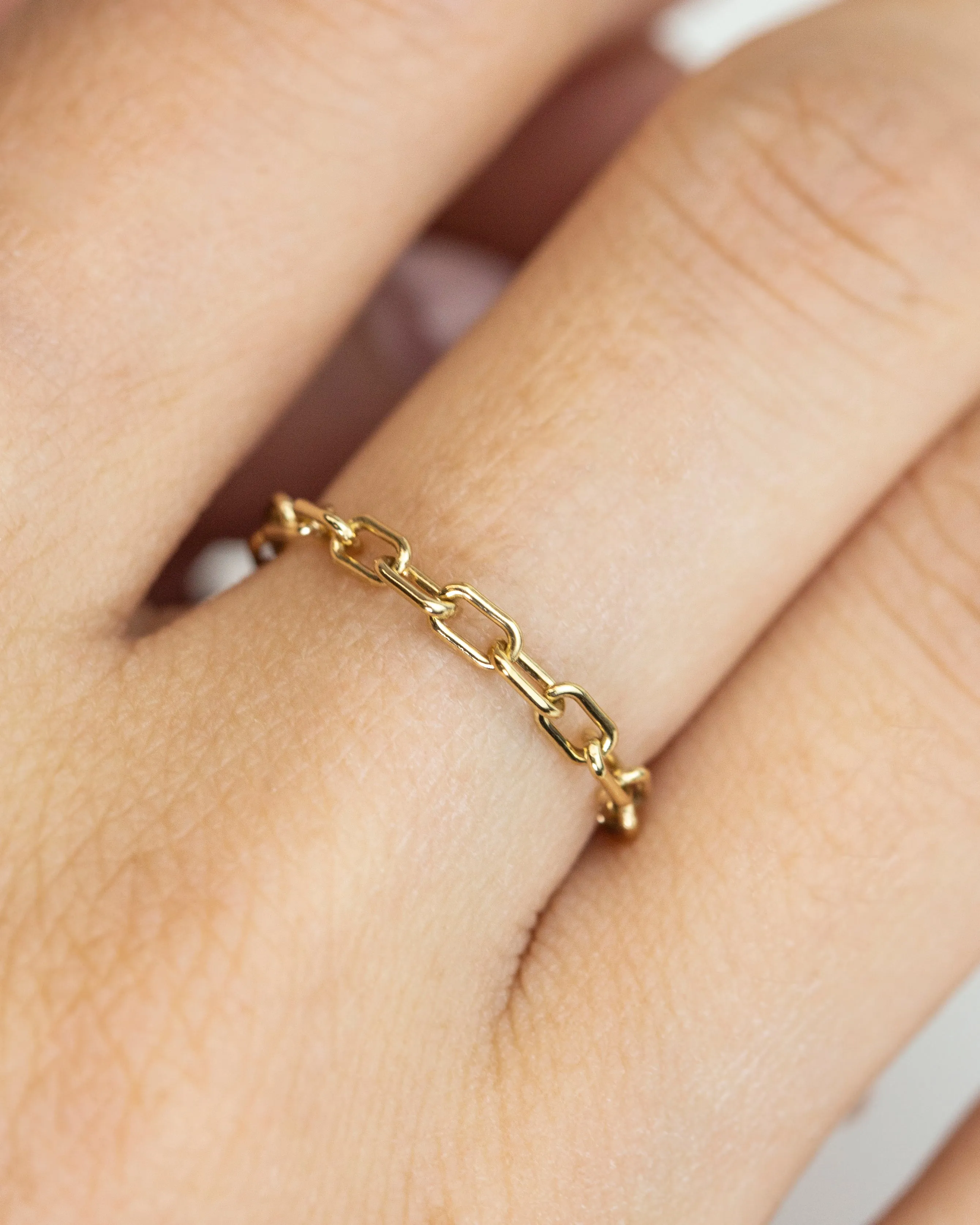 Paperclip Chain Ring