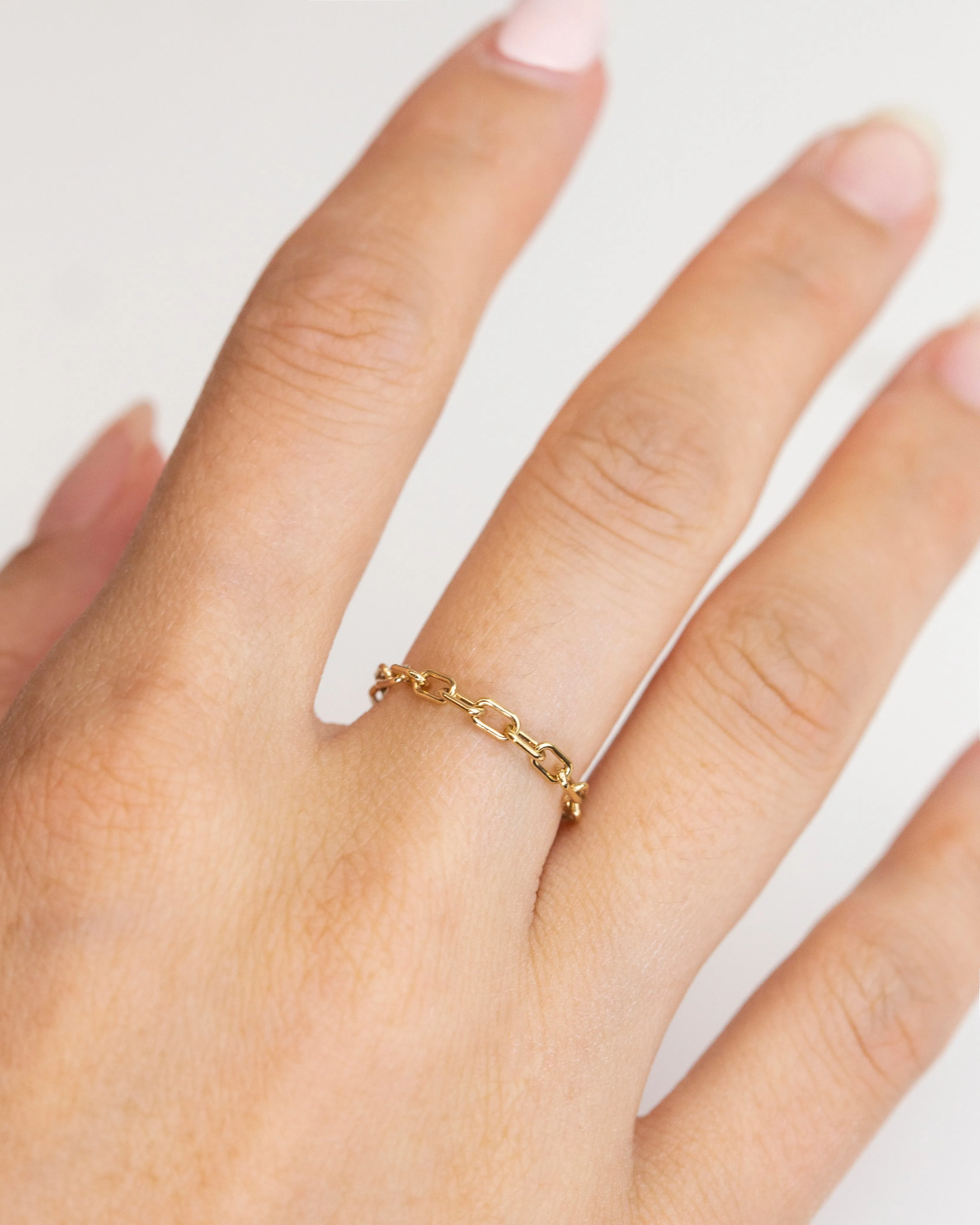 Paperclip Chain Ring