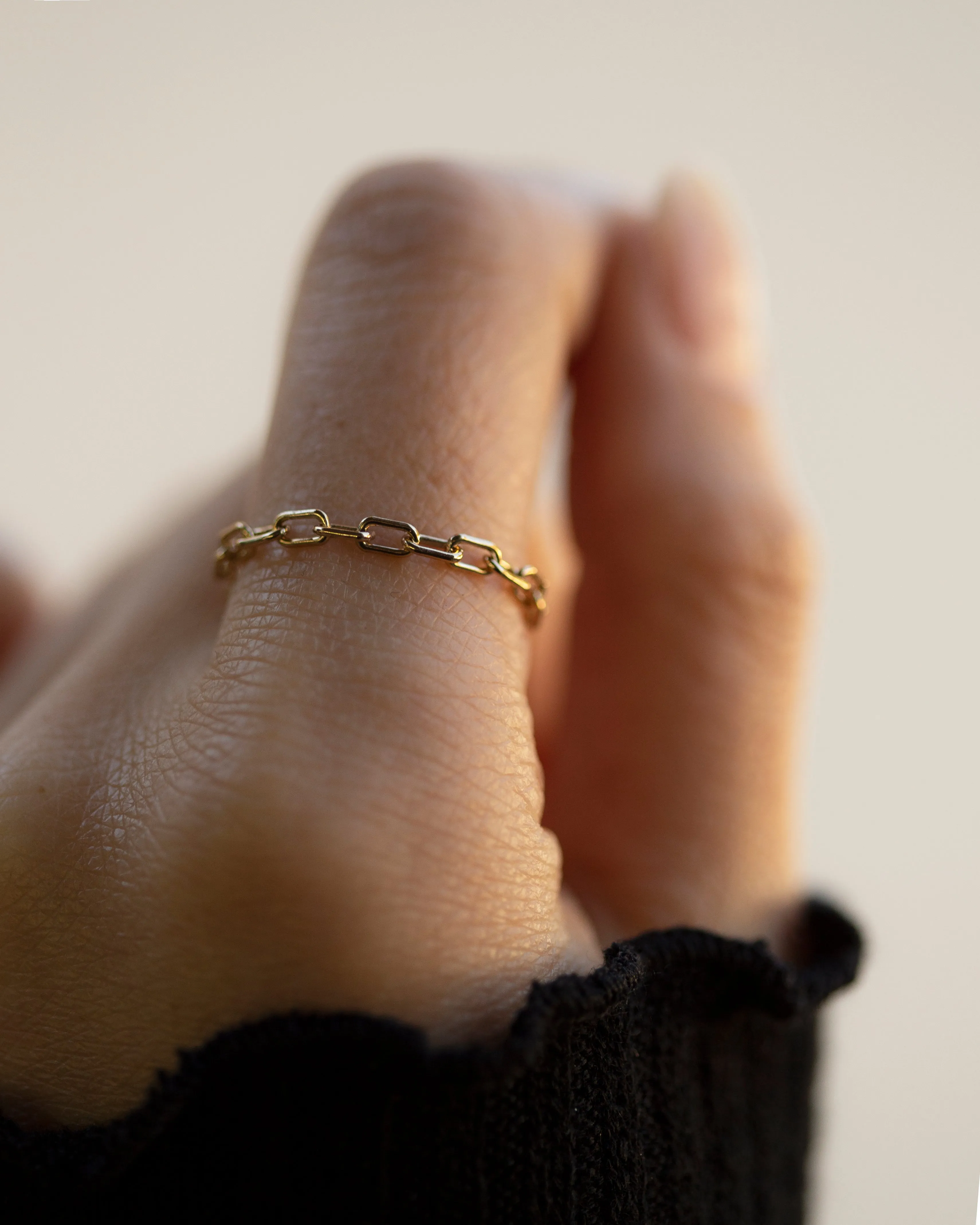 Paperclip Chain Ring