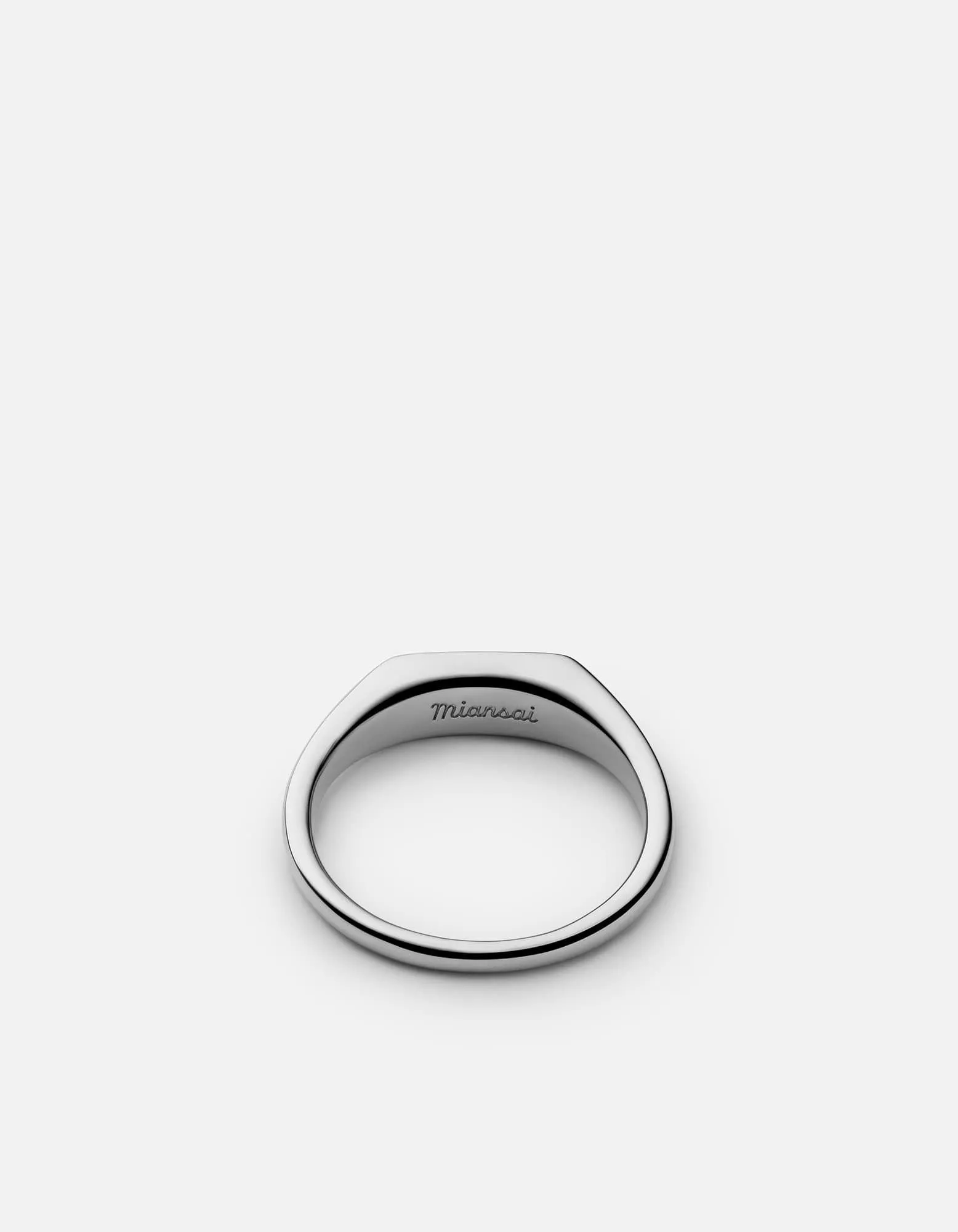 Pax Ring, Sterling Silver/Black