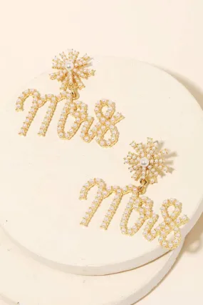 Pearl Mrs. Earrings