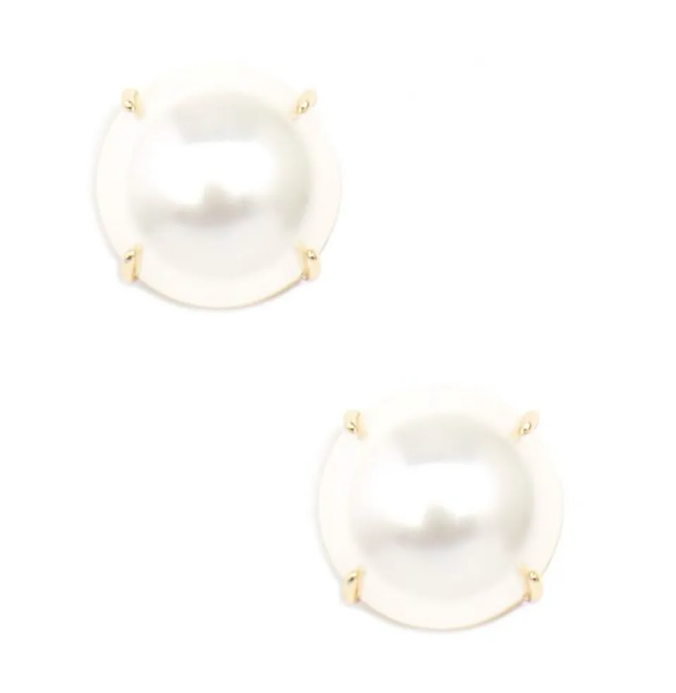 Pearl Setting Stud Earring