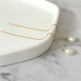 Pearl Thread Earring