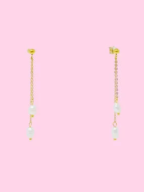 Pearls on Dangle Earrings