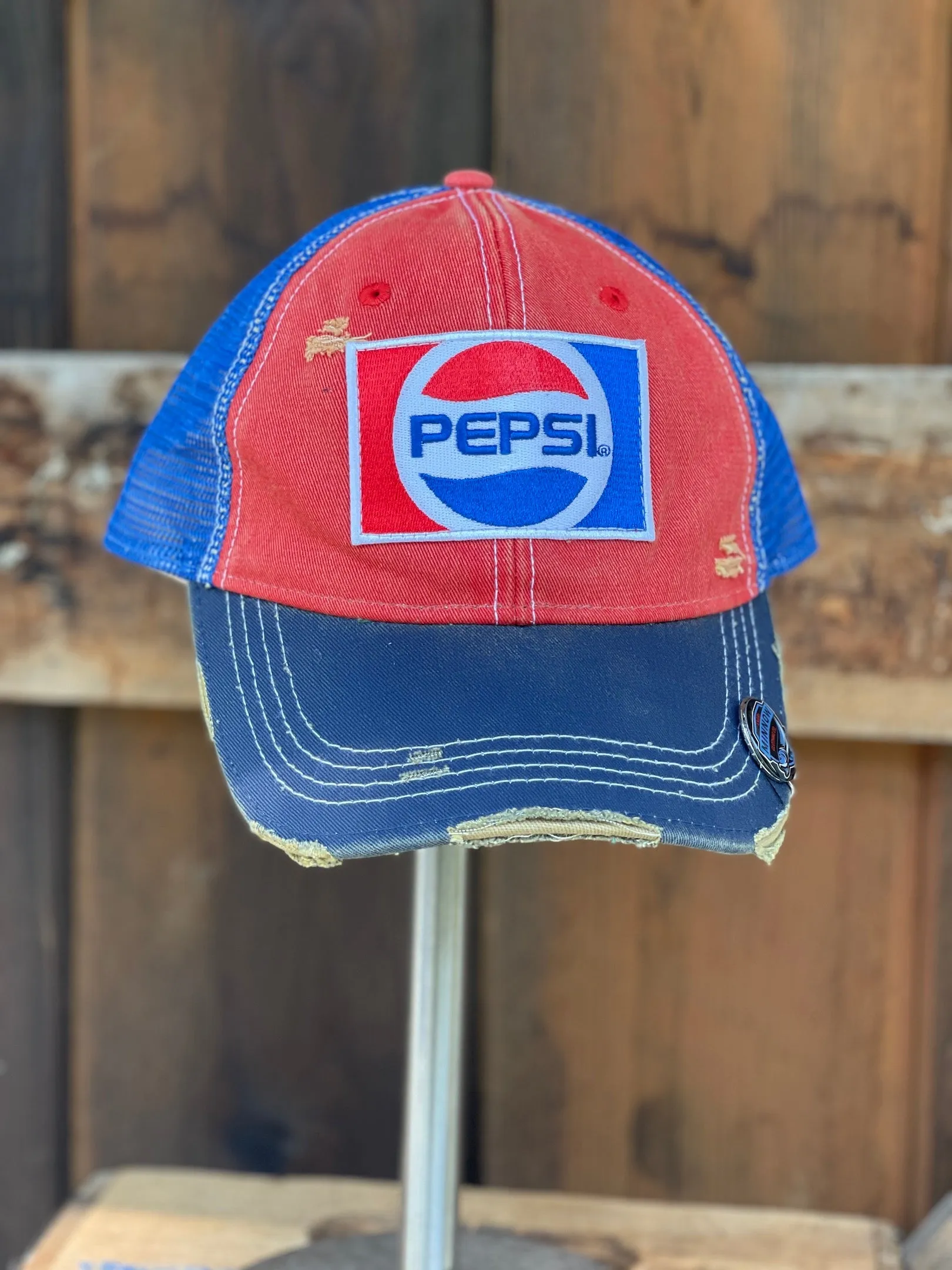 Pepsi Retro Logo Tri-tone Snapback hat