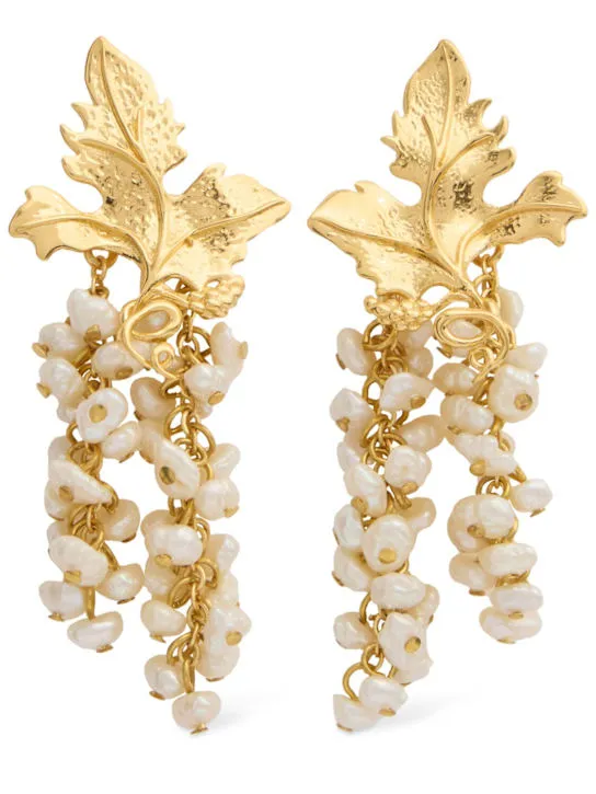 Peracas   Mini Adile pearl drop earrings 