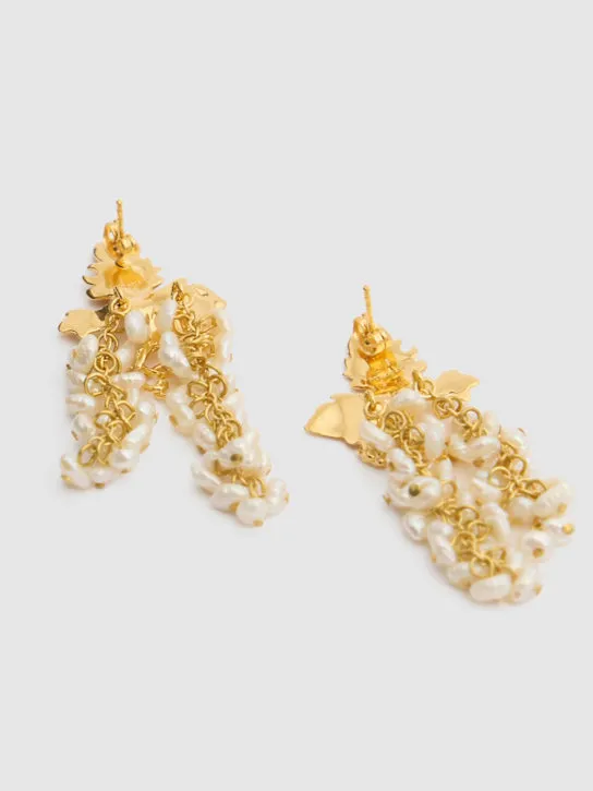 Peracas   Mini Adile pearl drop earrings 