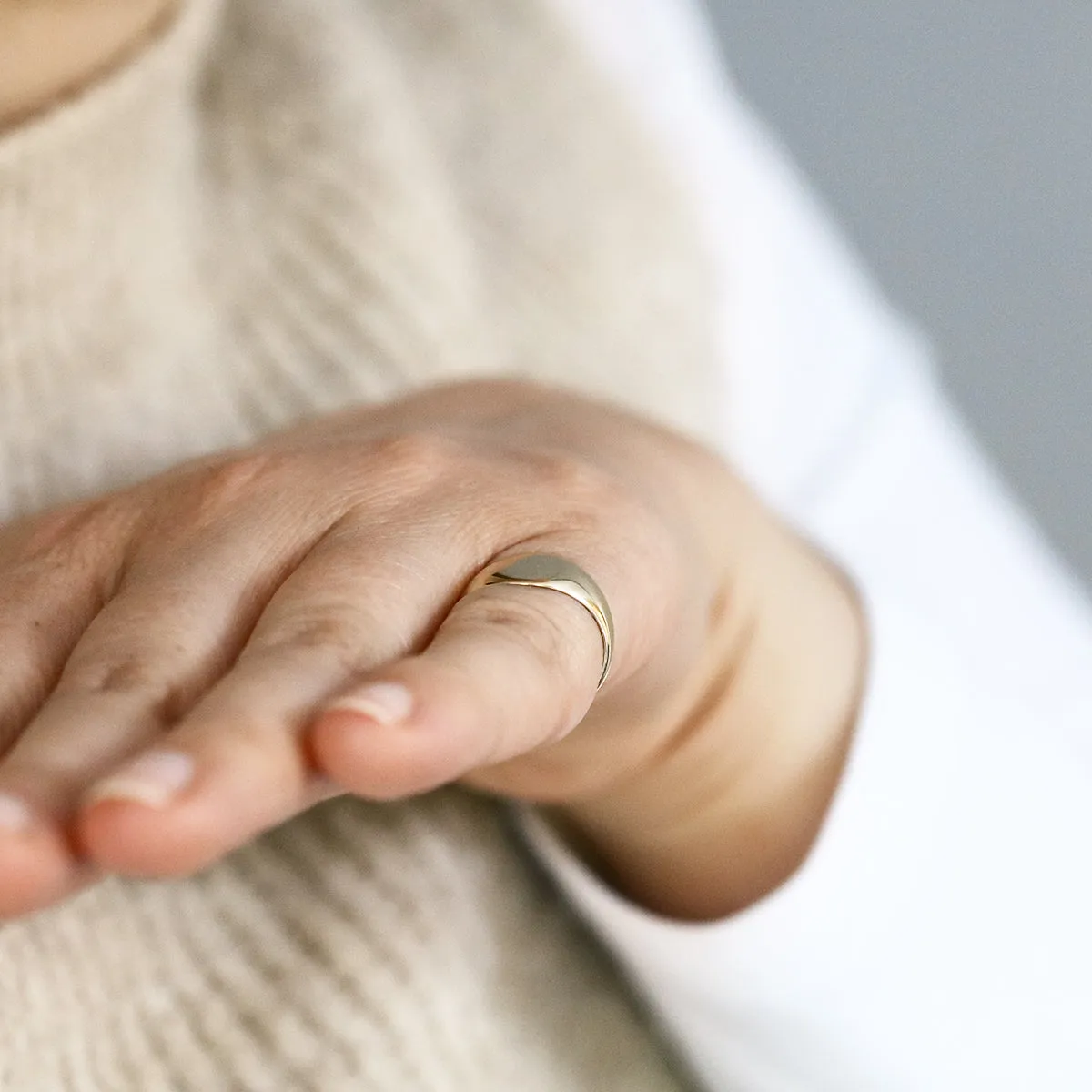 Plain Signet Ring | Pre-Loved | 9K Yellow Gold