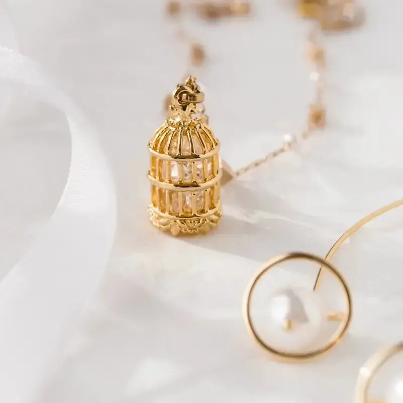 Planetary Pearl Drop Earrings