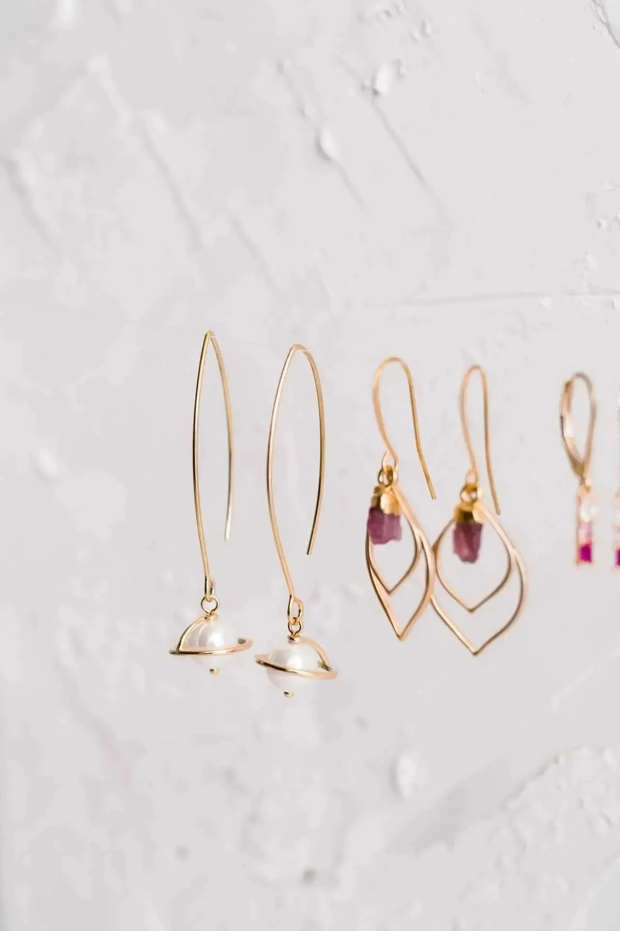 Planetary Pearl Drop Earrings