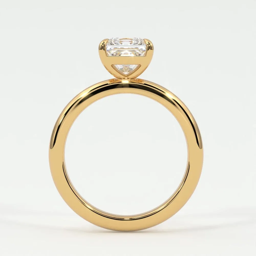 Princess Cut Diamond Solitaire Band