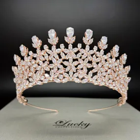 Quinceanera Tiara, XV Corona, Crown for Quince, Bridal Headpiece, Corona De Boda